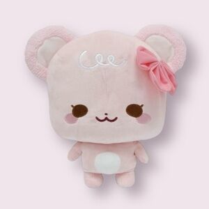Fukuya SugarCubs 16” Pink Latte Teddy Bear Big Plush Toy